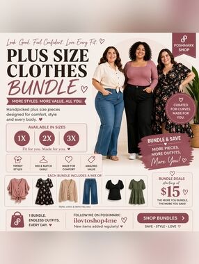 Bundle Plus Size 1x New And Pre Loved Clothes Box